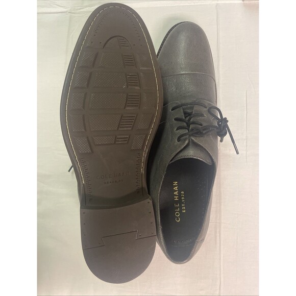Cole Haan GRAND OS CAP Oxford $310 Men's Shoes Gray C21855 Like New 9M - Picture 6 of 8